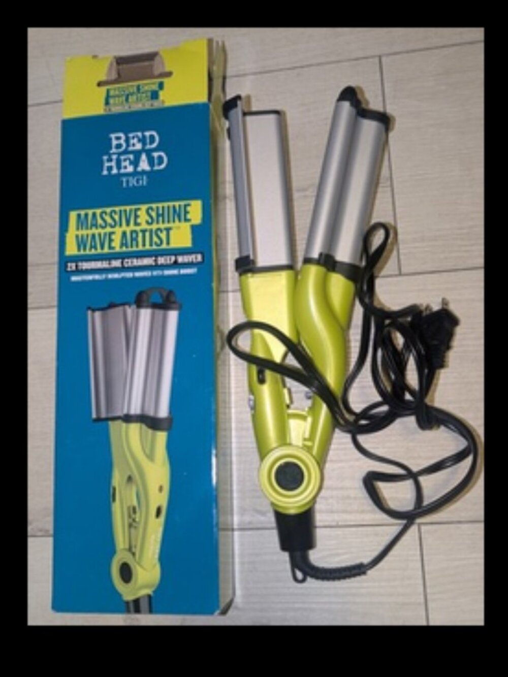 BED HEAD TIGI Massive Shine Wave Artist 2X Tourmaline Ceramic Deep Waver Iron